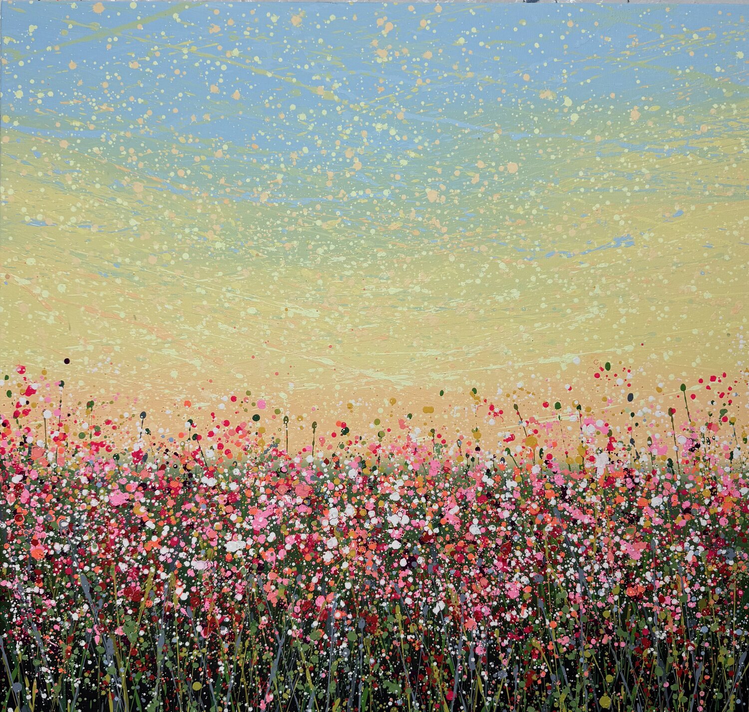 Field with flowers 106 Ivan Didovodiuk Original painting for sale