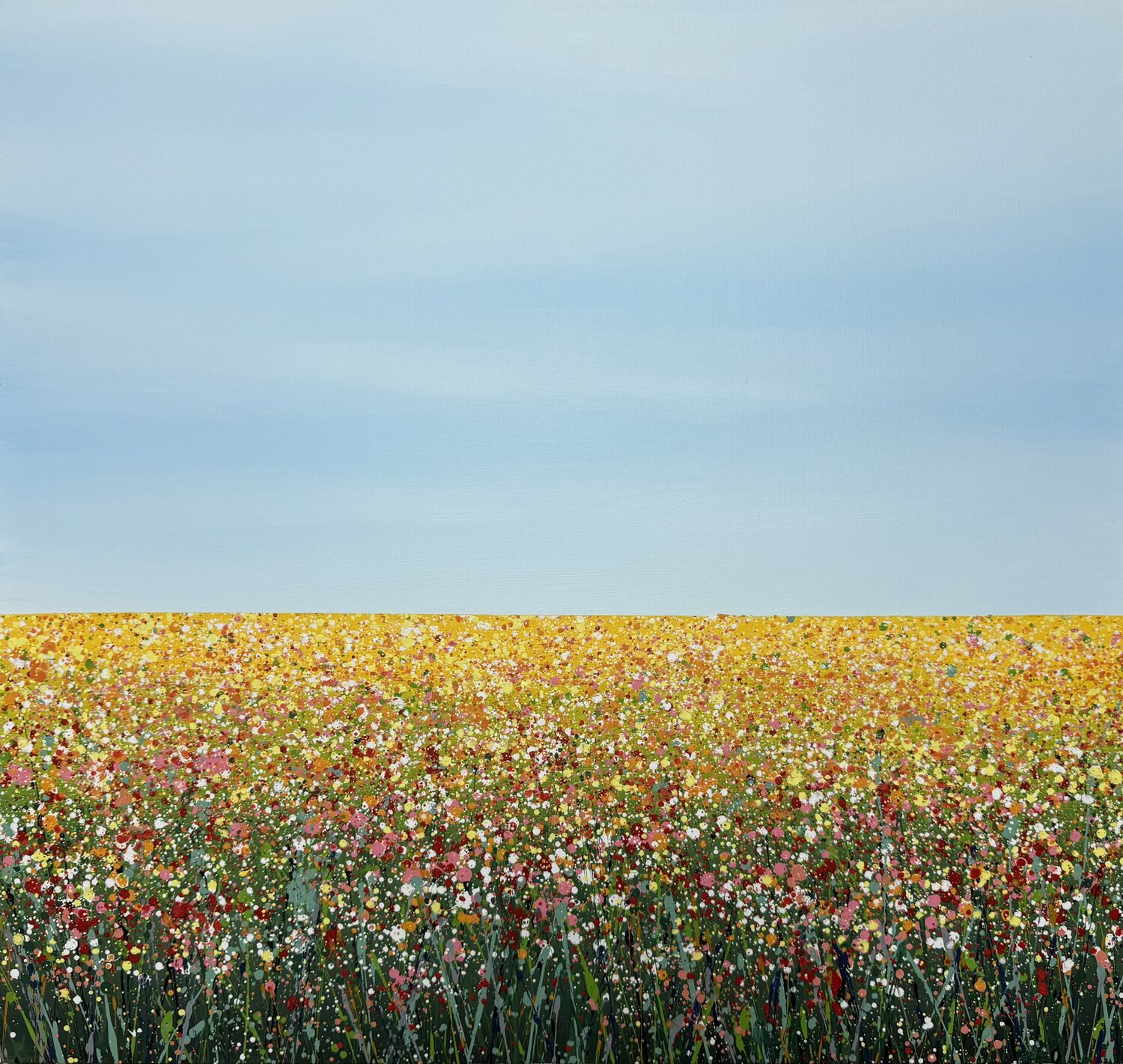 Field with flowers 108 Ivan Didovodiuk Original painting for sale
