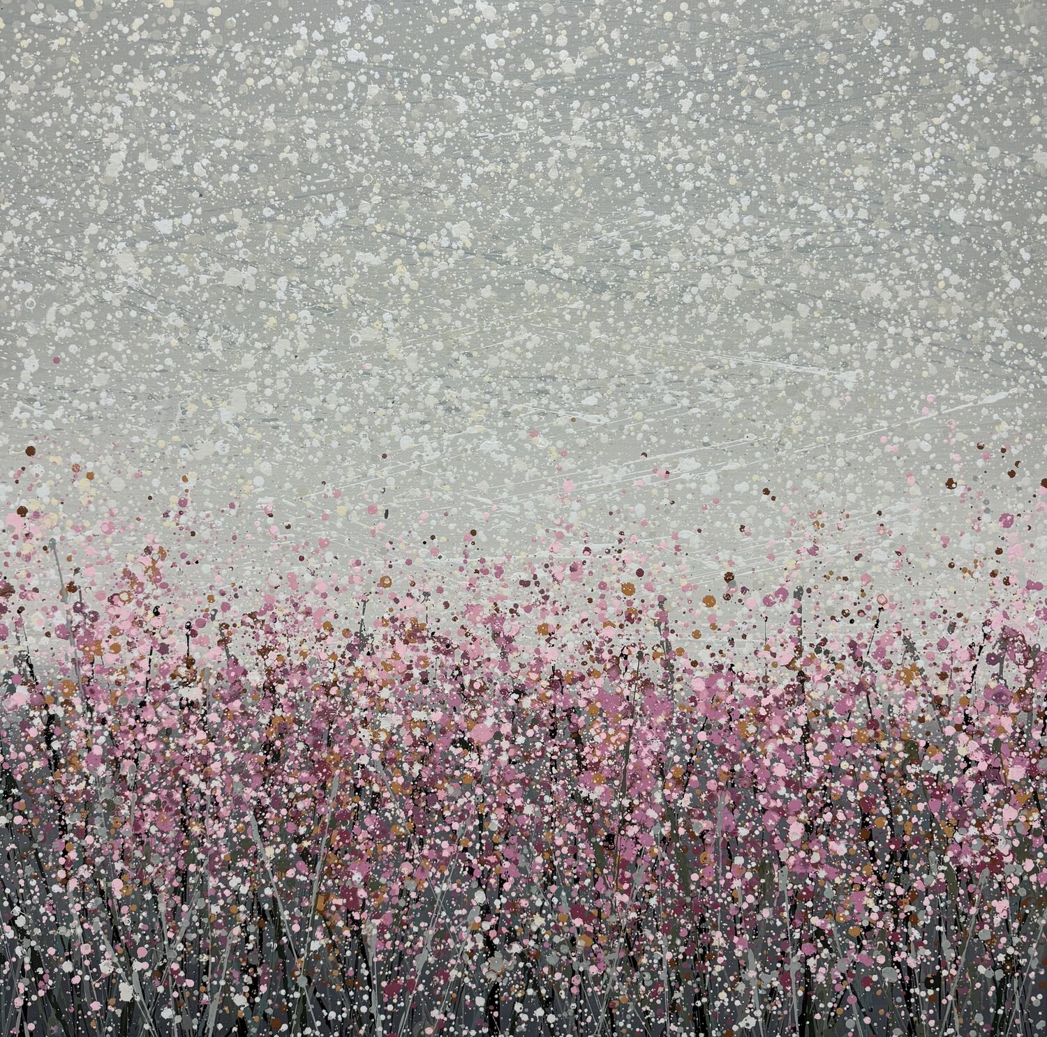 The first snow in the field 3 Ivan Didovodiuk Original painting for sale