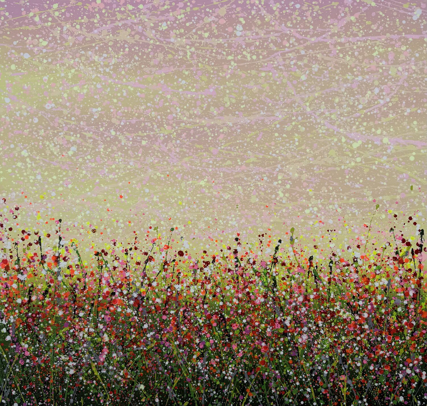 Field with flowers 119 Ivan Didovodiuk Original painting for sale