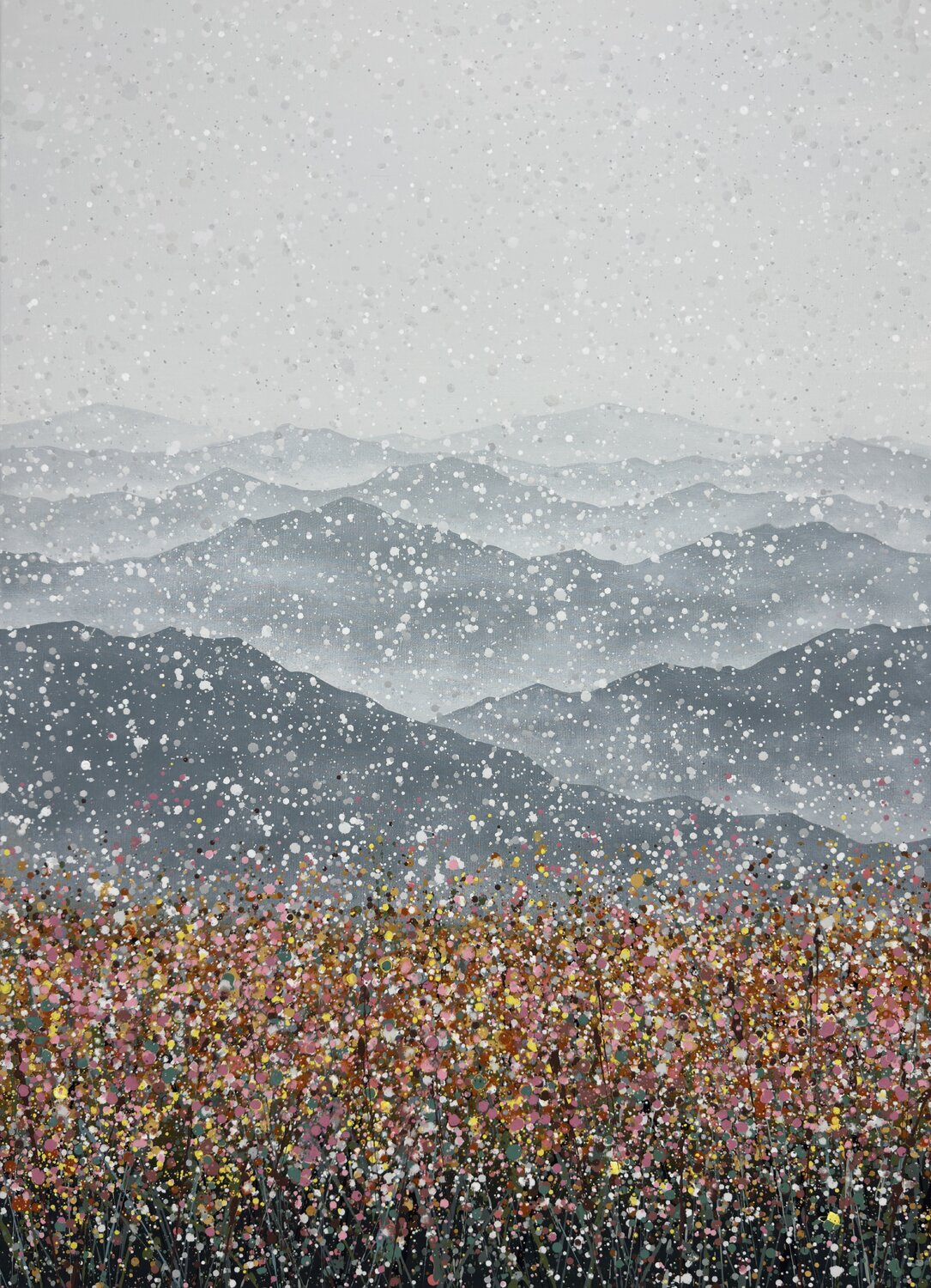 Autumn snow Ivan Didovodiuk Original painting for sale