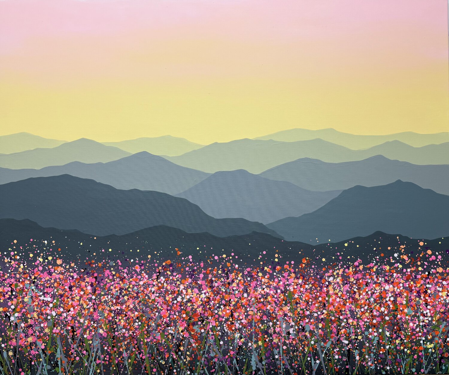Forest flowers 3 Ivan Didovodiuk Original painting for sale