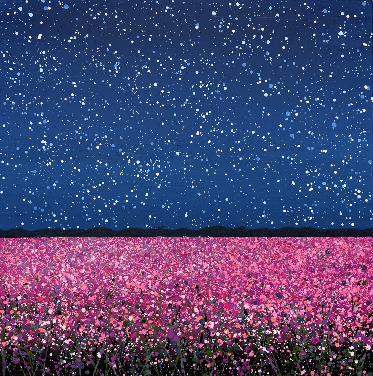 Pink field 10 Ivan Didovodiuk Original painting for sale