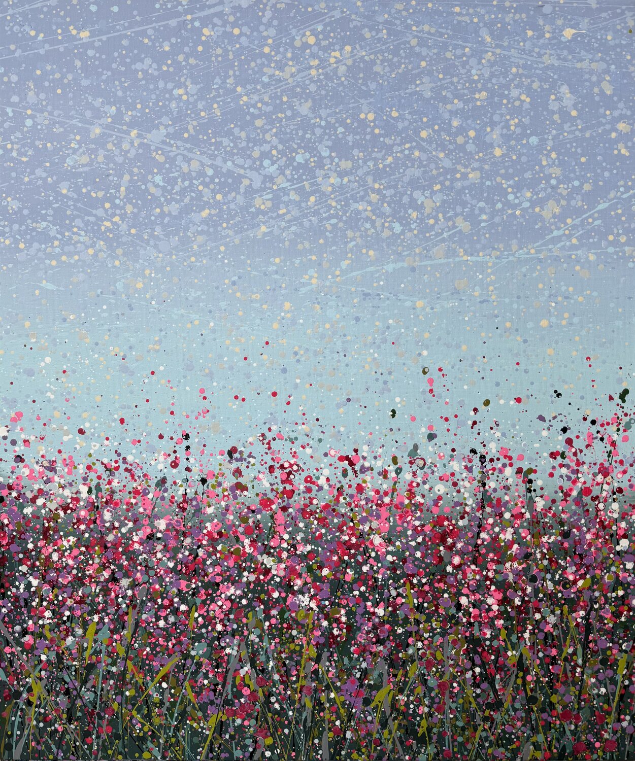 Field with flowers 128 Ivan Didovodiuk Original painting for sale