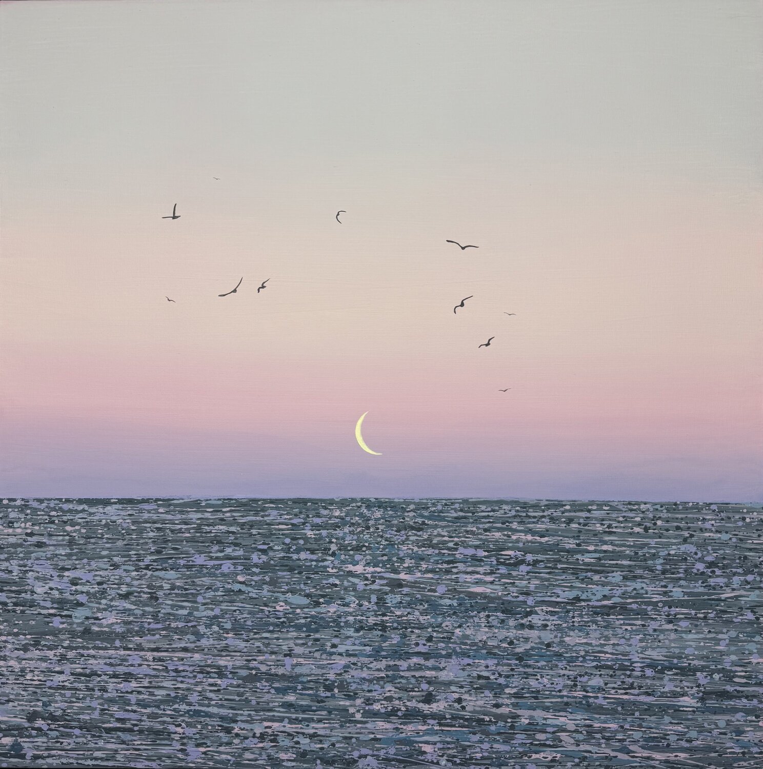 Evening at Sea 8 Ivan Didovodiuk Original painting for sale