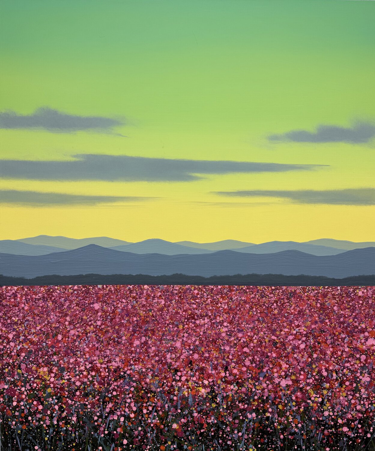 Red Field 19 Ivan Didovodiuk Original painting for sale