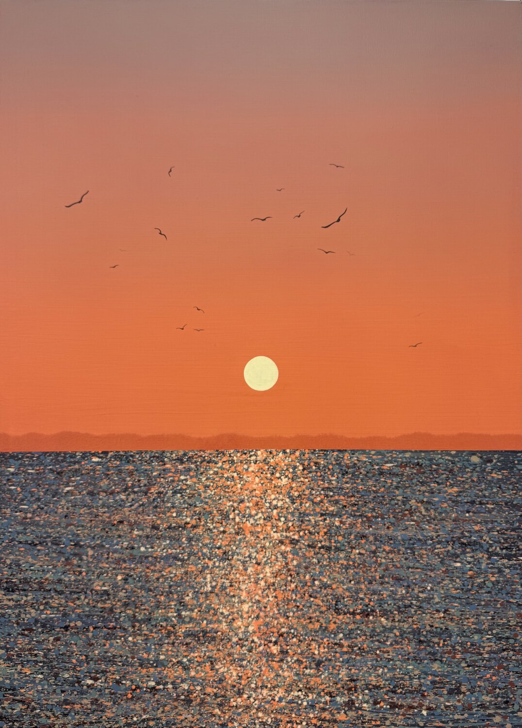 Sunset on the sea 23 Ivan Didovodiuk Originalgemälde zu verkaufen