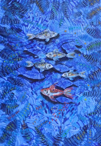 Meerwiese by Jasna Milosavac, Painting for Sale on Select