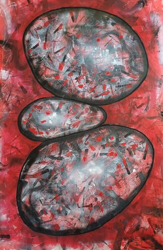Abstrakt rot by Jasna Milosavac, Painting for Sale on Select