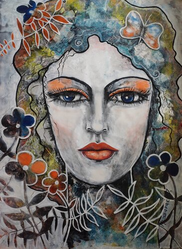 Schmetterling by Jasna Milosavac, Painting for Sale on Select