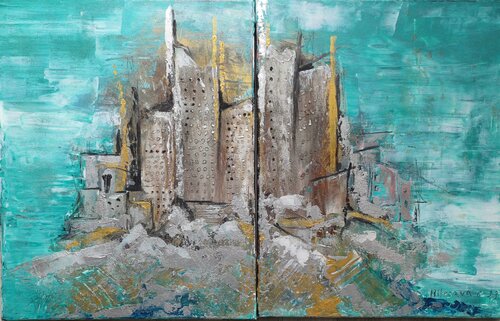 Azura city by Jasna Milosavac, Painting for Sale on Select