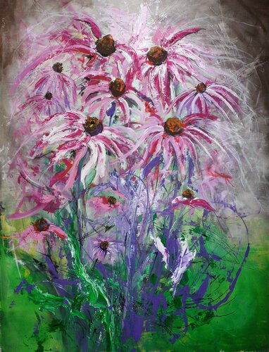 Wild flower by Jasna Milosavac, Painting for Sale on Select
