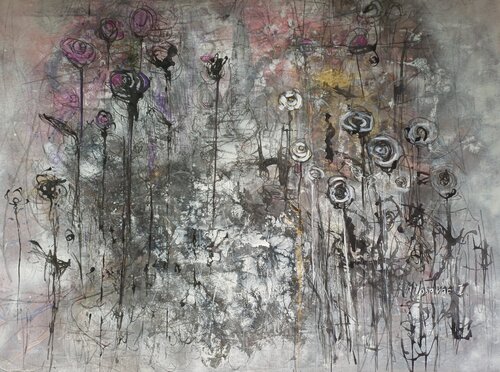 Rosentanz im Nebel by Jasna Milosavac, Painting for Sale on Select