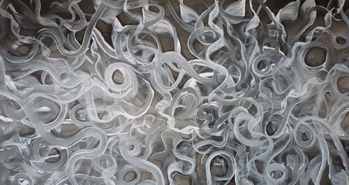 Chaotic poetry by Jasna Milosavac, Painting for Sale on Select