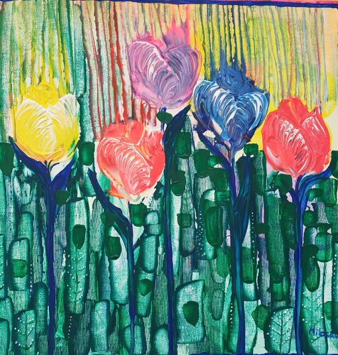 Tulpen by Jasna Milosavac, Painting for Sale on Select