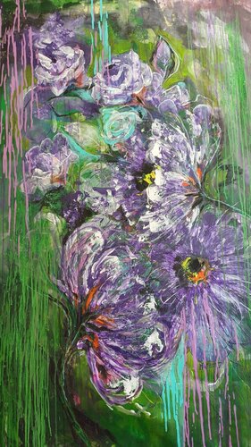 Breath of flowers by Jasna Milosavac, Painting for Sale on Select