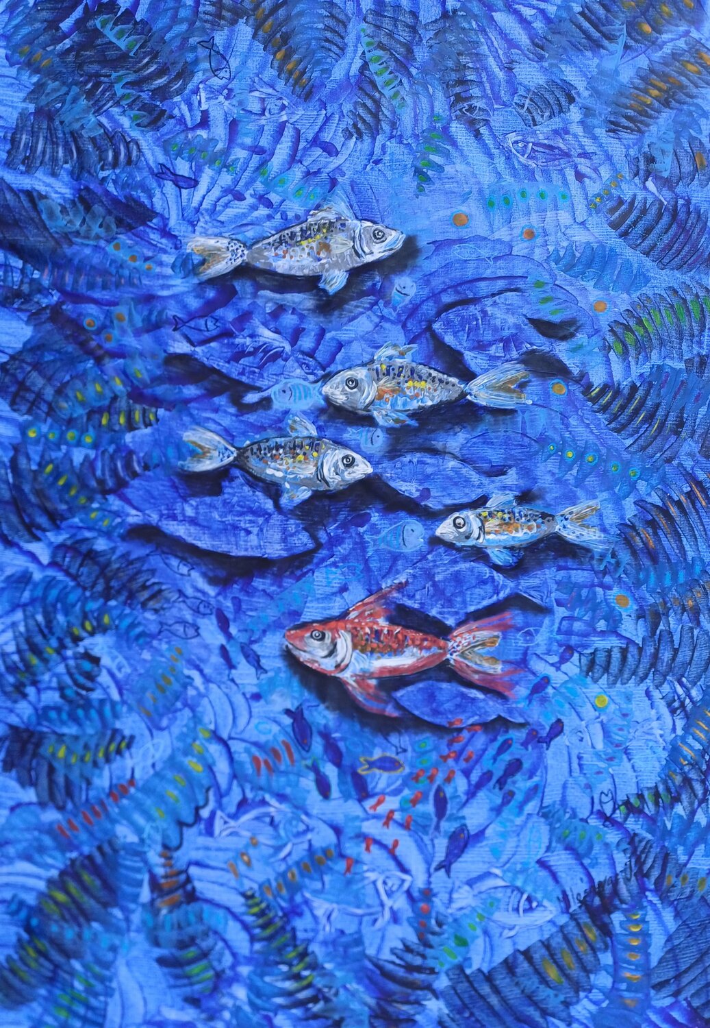 Meerwiese Jasna Milosavac Original painting for sale