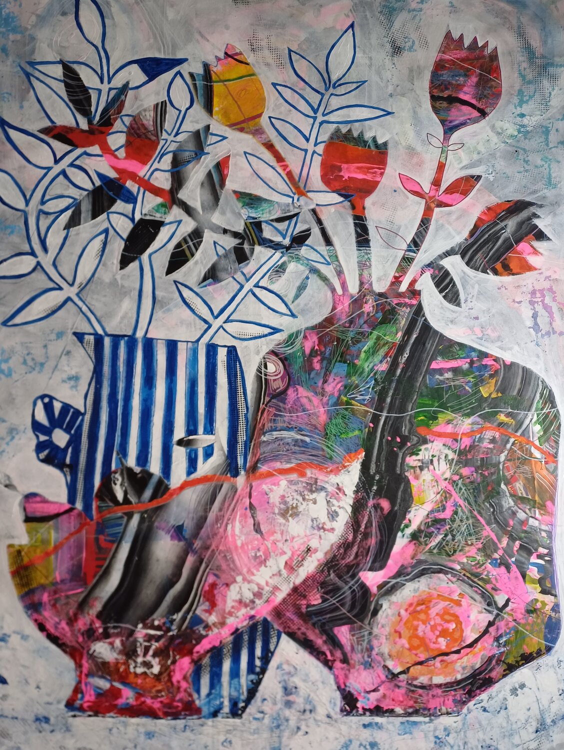 Abstrakt bunt Jasna Milosavac Original painting for sale