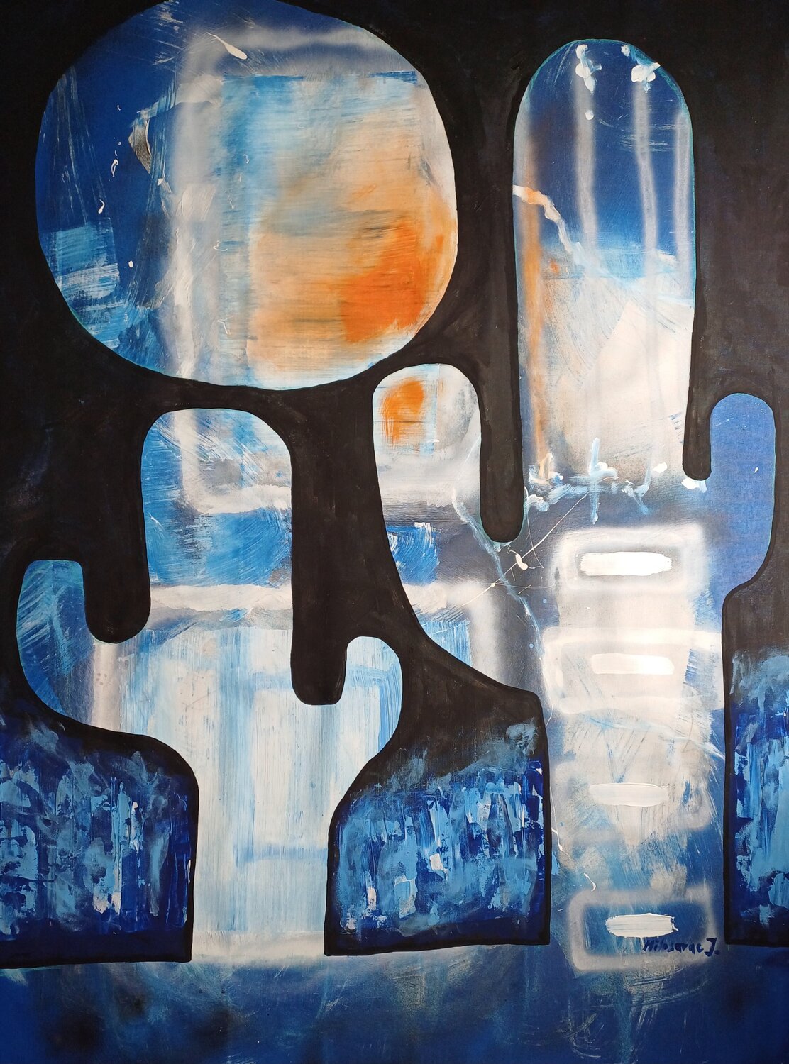 Wüstennacht Jasna Milosavac Original painting for sale