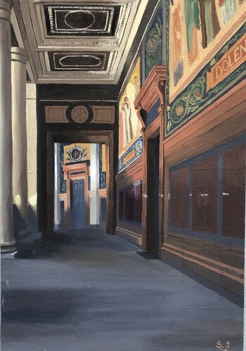 Les lumières de Saint-Pierre by Sophie Cousineau, Painting for Sale on Select