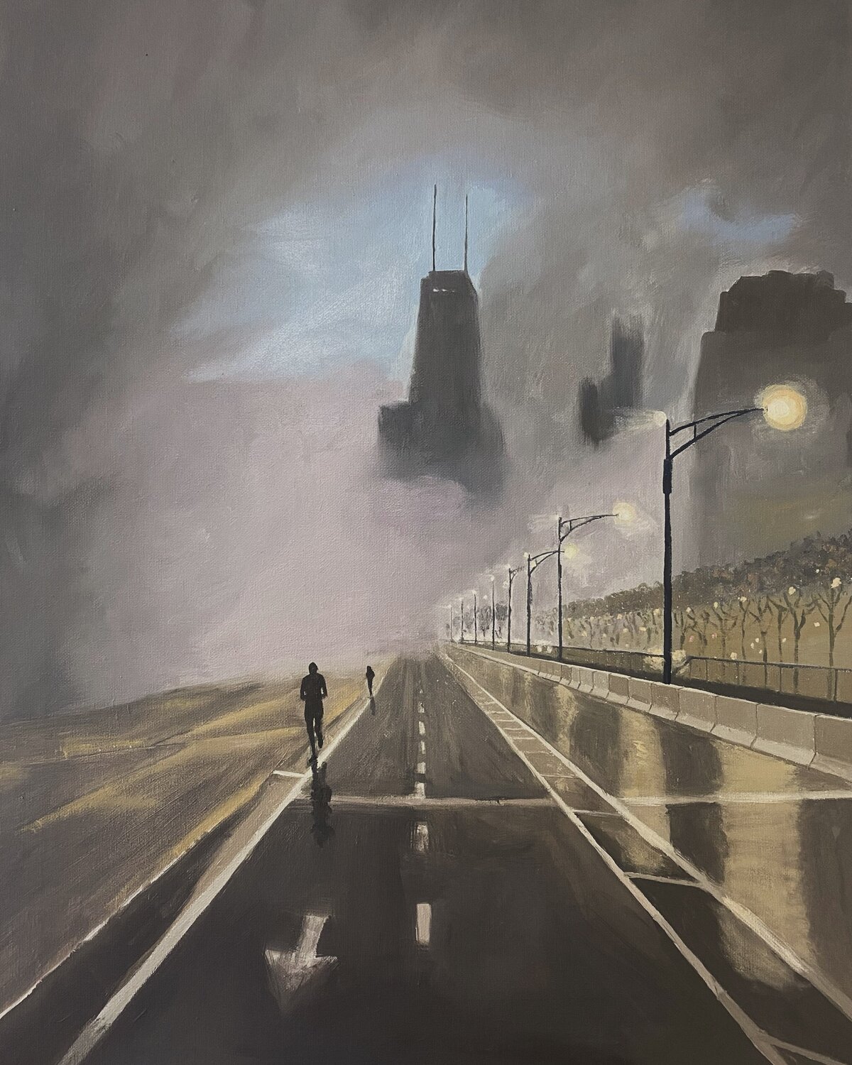 Chicagotham Sophie Cousineau Original painting for sale