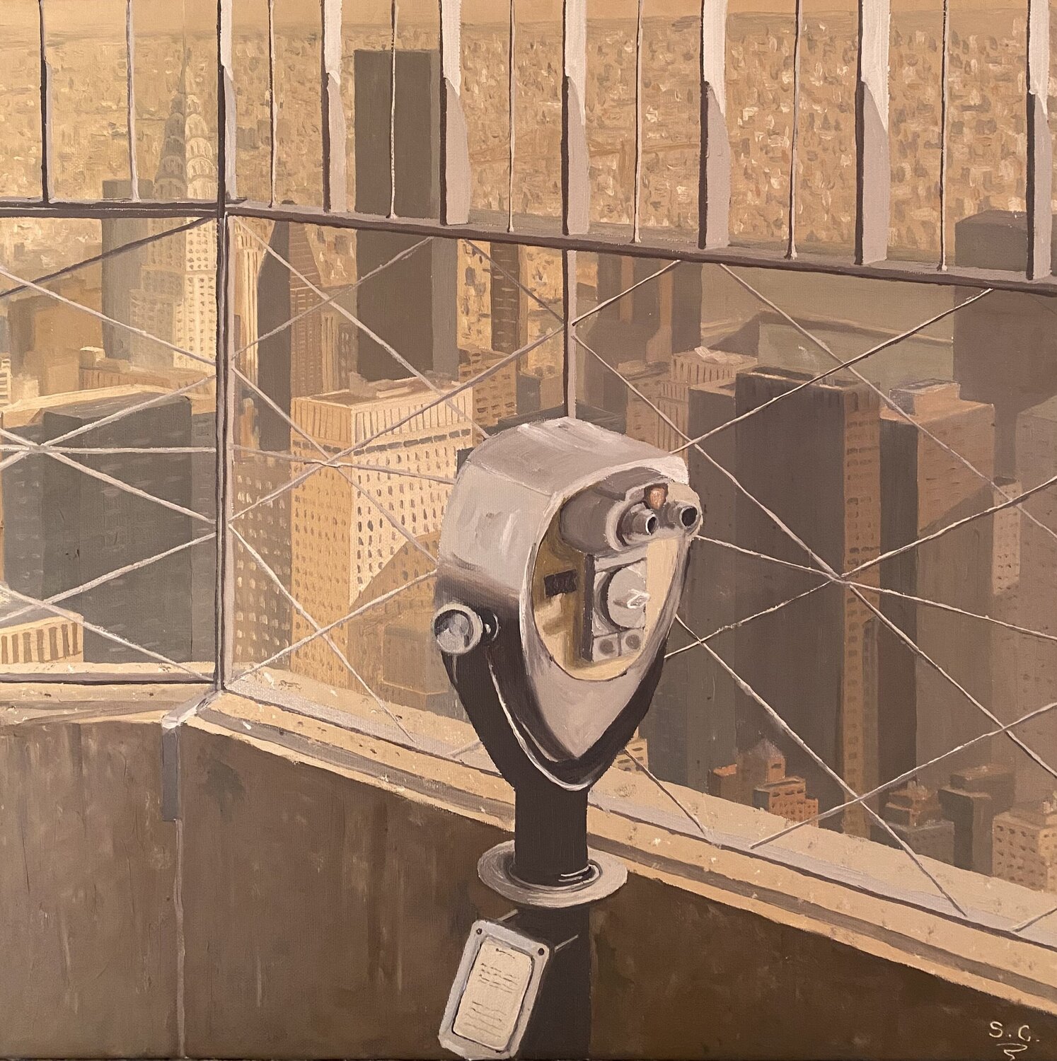 Manhattan Sophie Cousineau Original painting for sale