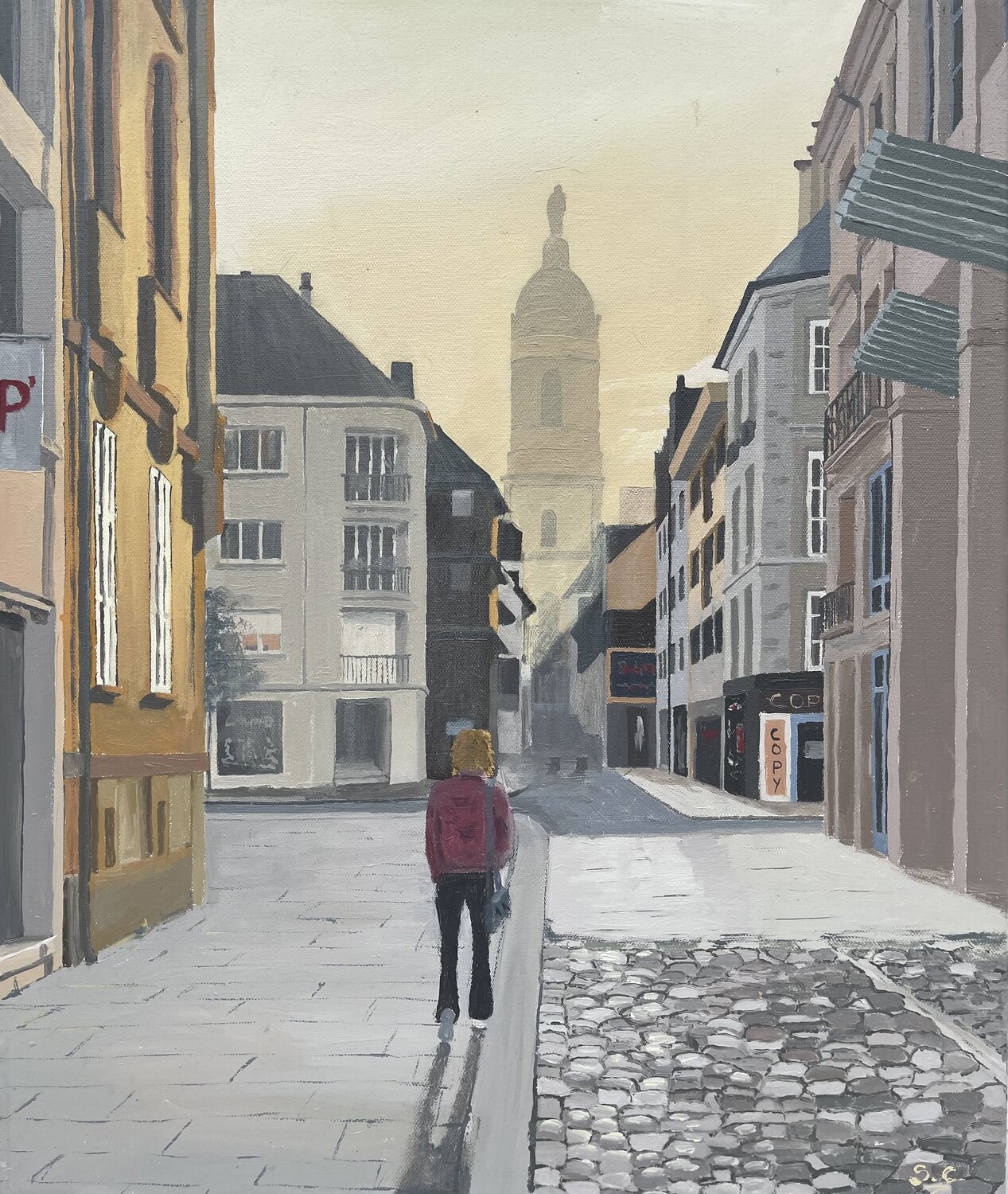 La ville est à moi Sophie Cousineau Original painting for sale