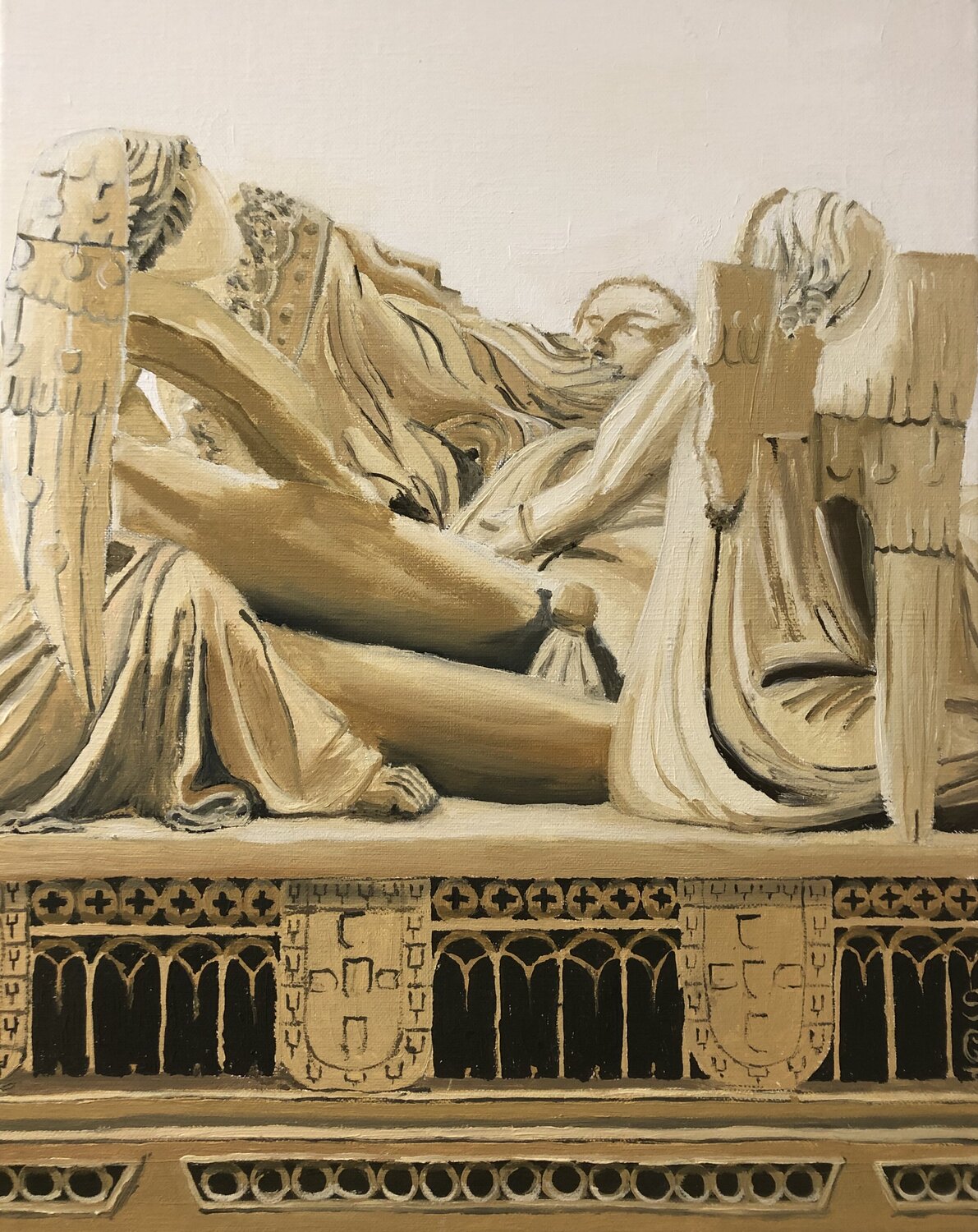 Les anges de Pedro Sophie Cousineau Original painting for sale