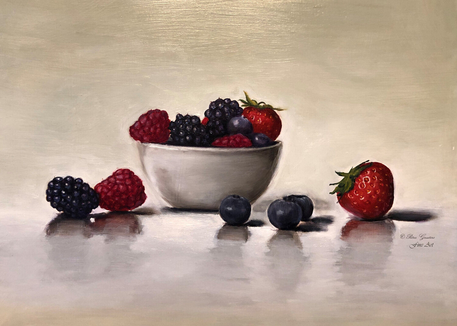 Soft fruit Petra Gruiters Original painting for sale