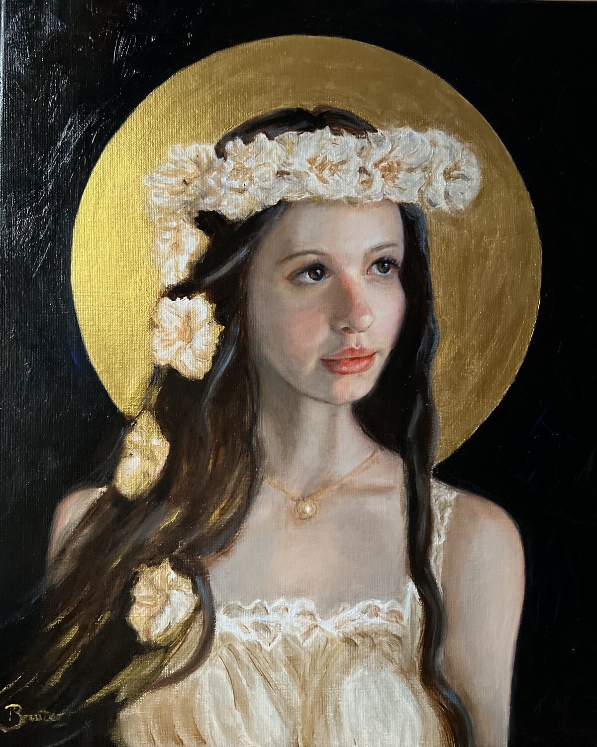 The divinity within Petra Gruiters Original painting for sale