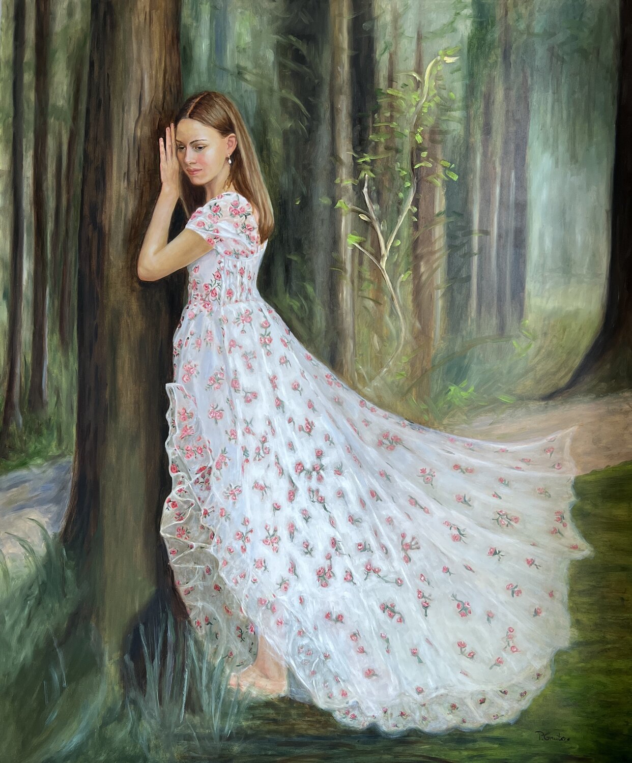 The Path Is Always Near, Even When You Can’t See It” Petra Gruiters Original painting for sale