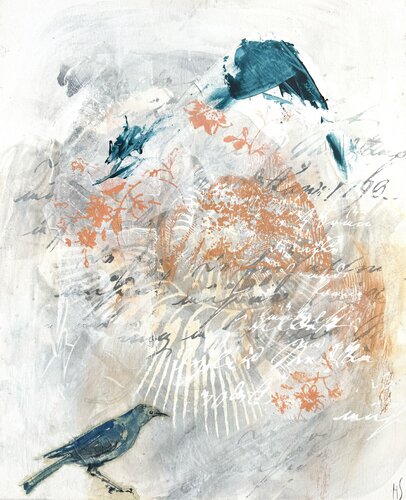THE BLUE BIRD by Helena Sellergren, Painting for Sale on Select
