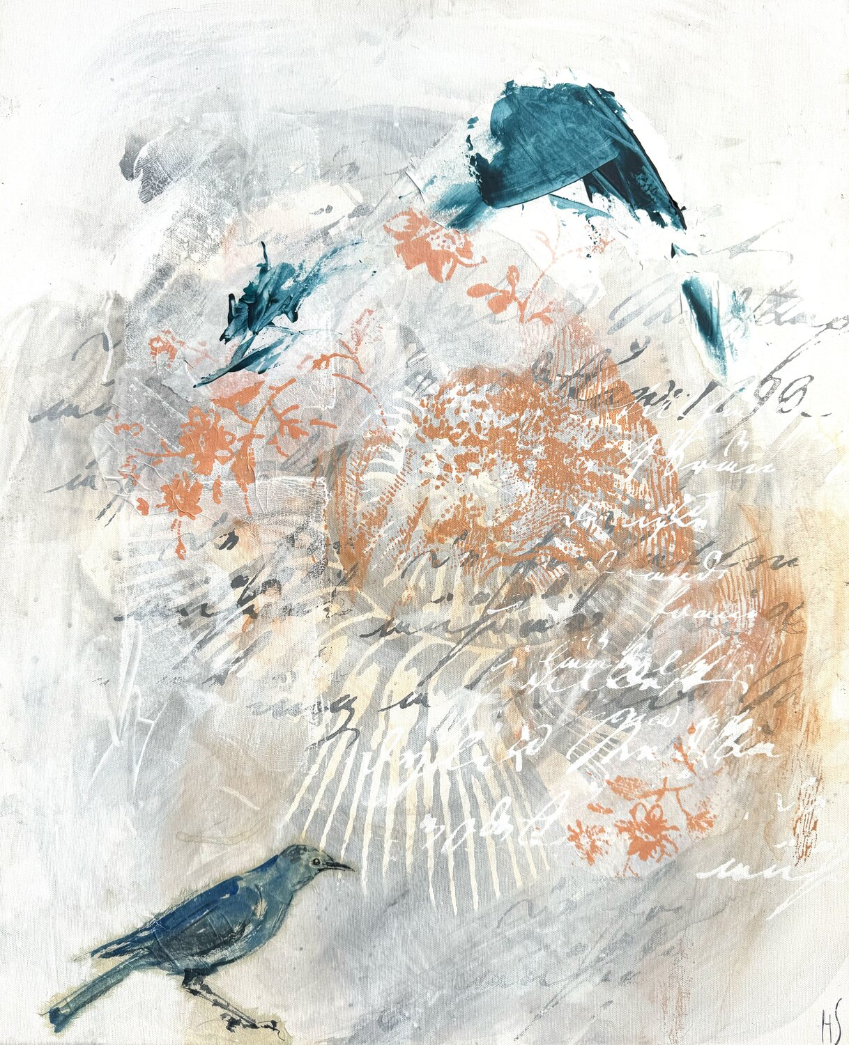 THE BLUE BIRD Helena Sellergren Original painting for sale