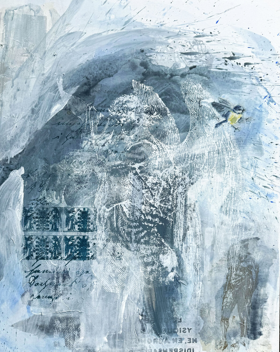THE GUARDEN ANGEL Helena Sellergren Original painting for sale