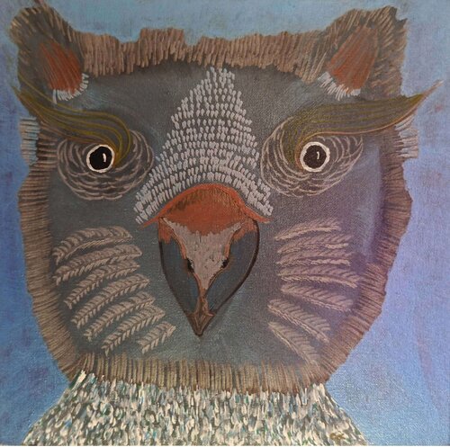 Witty-Owl by An Hata Gorm, Painting for Sale on Select