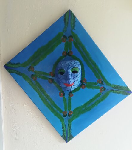 The Blue Mask von An Hata Gorm, Malerei kaufen auf Select