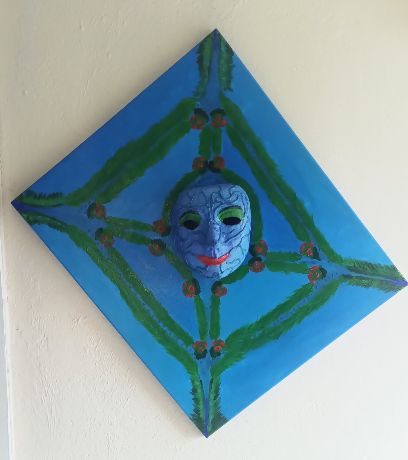 The Blue Mask An Hata Gorm Originalgemälde zu verkaufen