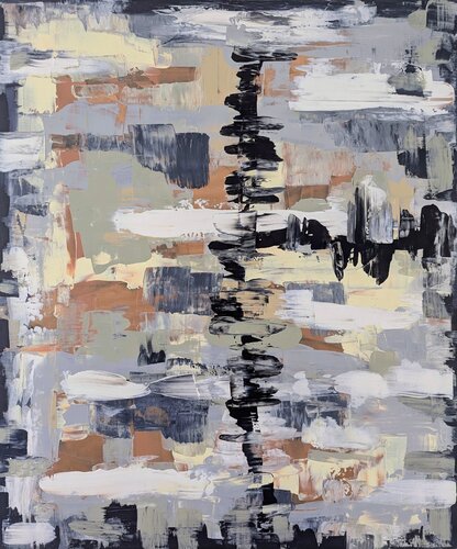 Bronze Lining by Andrea Porten, Painting for Sale on Select