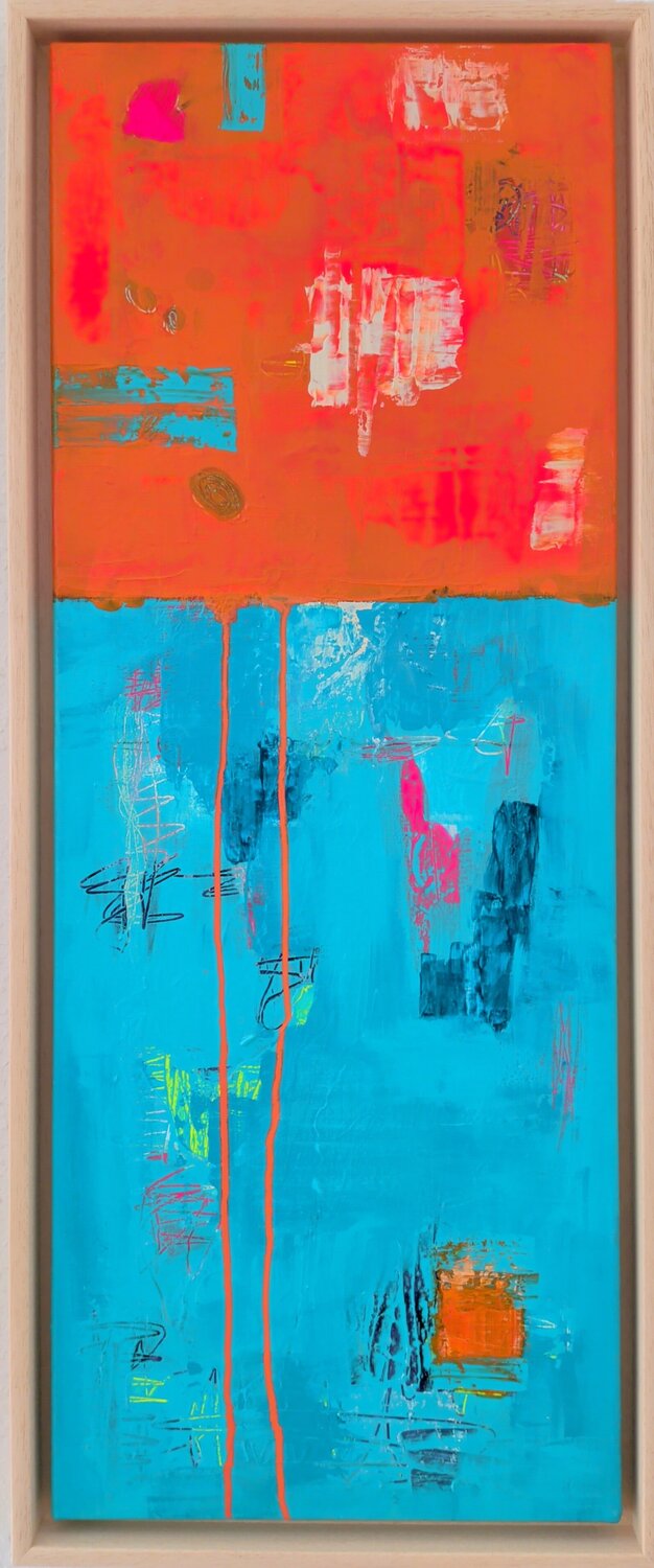 With a Touch of Neon II Andrea Porten Original painting for sale