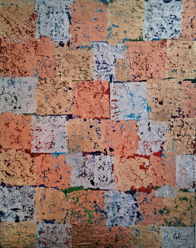 Grande structure et texture lumineuse by Alexandre Pons, Painting for Sale on Select