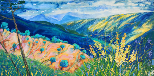 Alpen im Haupt de Provence by Ewa Jablonski, Painting for Sale on Select