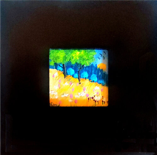 Mini Landschaft 1 by Ewa Jablonski, Painting for Sale on Select