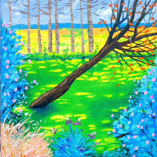 Grüner Teich by Ewa Jablonski, Painting for Sale on Select