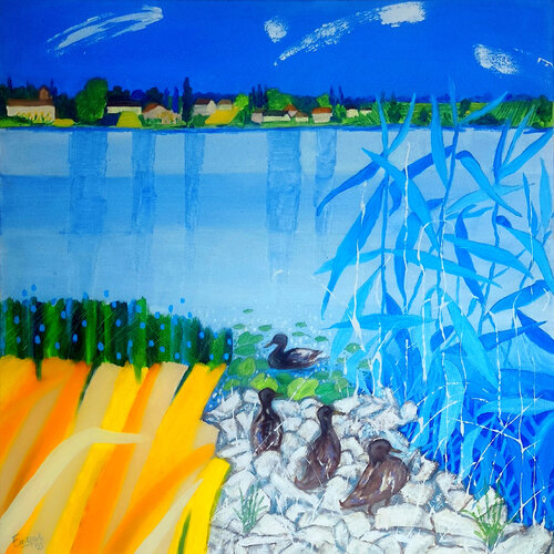 Nationalpark Unteres Odertal. 3 by Ewa Jablonski, Painting for Sale on Select