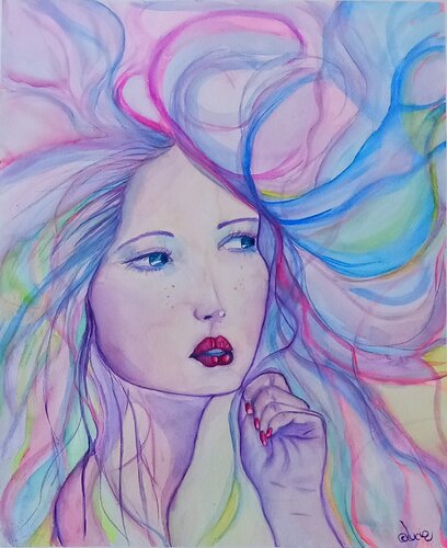 ETEREA ROSA by Lucia Luce, Painting for Sale on Select