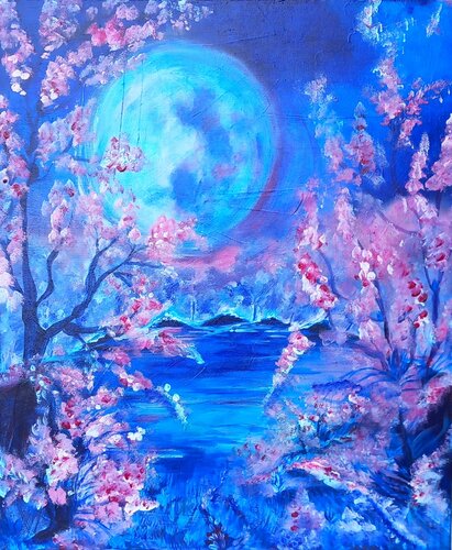 FIOR DI LUNA by Lucia Luce, Painting for Sale on Select
