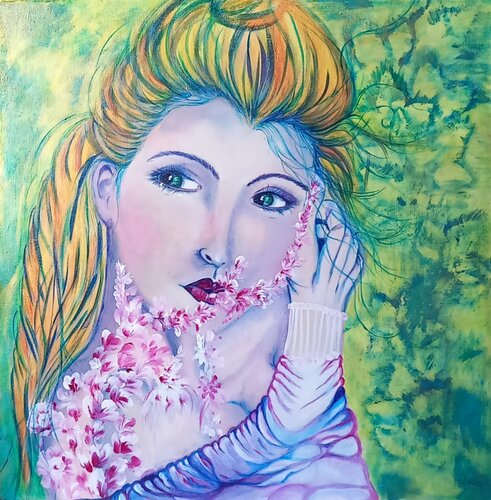 Dea Chloris by Lucia Luce, Painting for Sale on Select