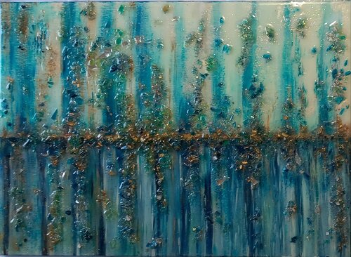 BLU GALAXY by Lucia Luce, Painting for Sale on Select