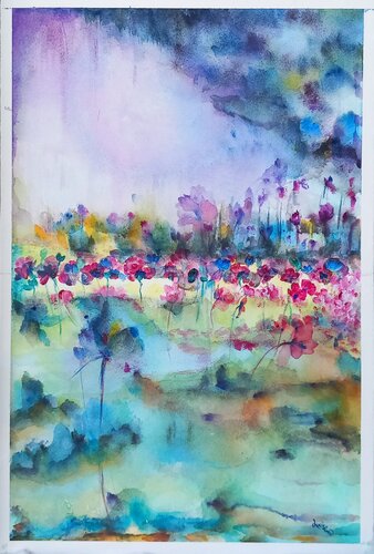 CREPUSCOLO by Lucia Luce, Painting for Sale on Select