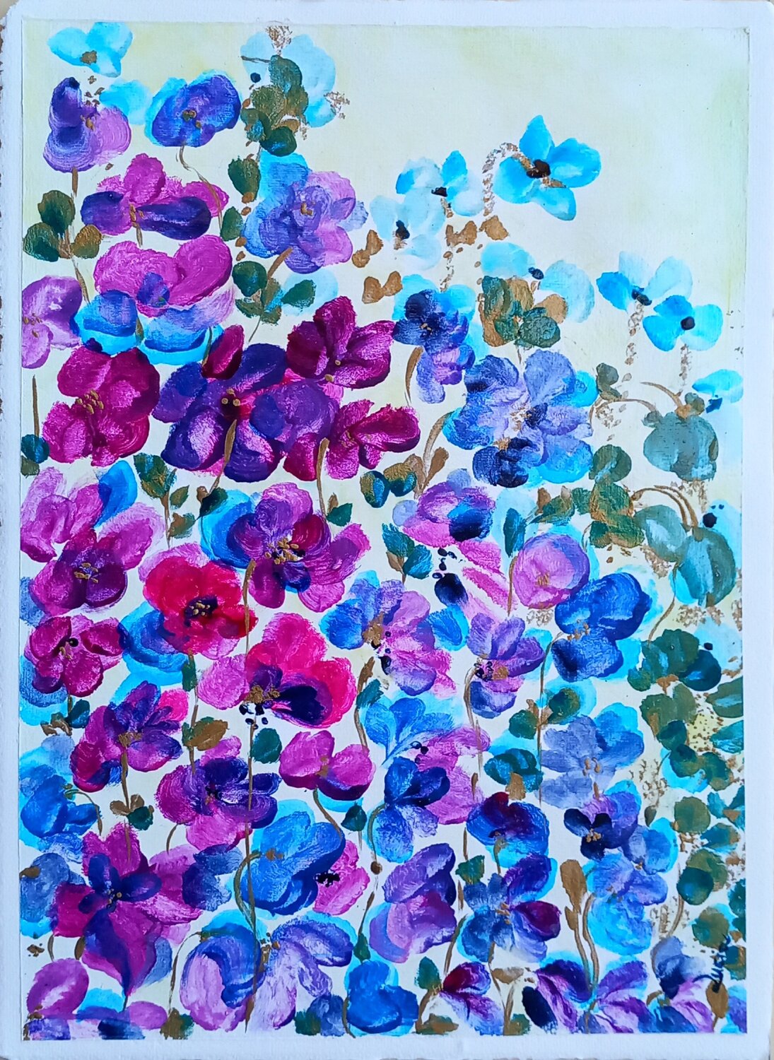 MY PANSY Lucia Luce Original painting for sale